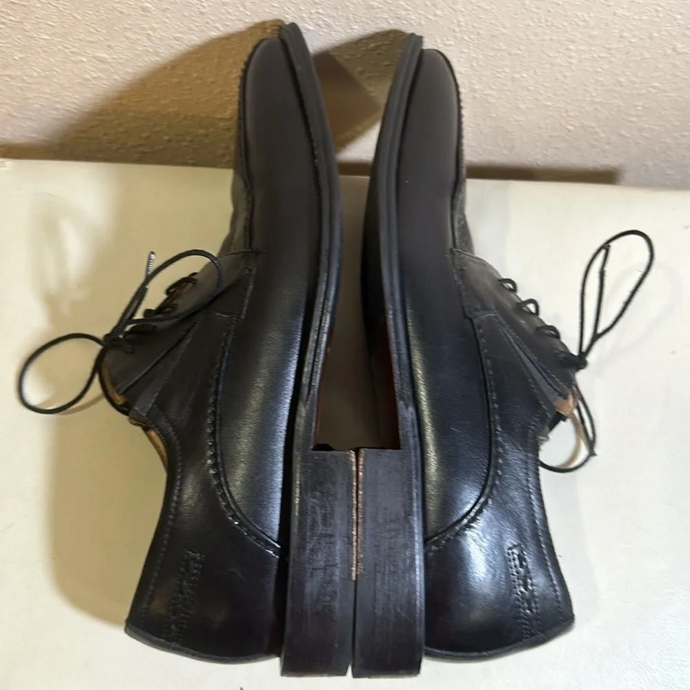 Brass boot dress shoes, size 9